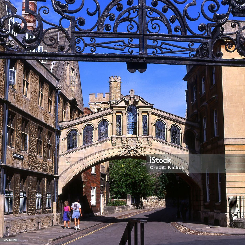 Most Westchnień w Hertford College'u. Oxford. Anglia - Zbiór zdjęć royalty-free (Uniwersytet)