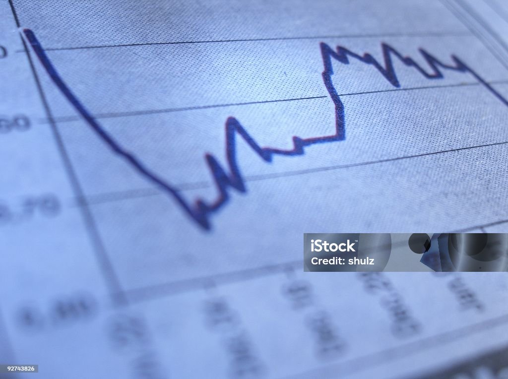 Stock-Tabelle - Lizenzfrei Aktienschein Stock-Foto