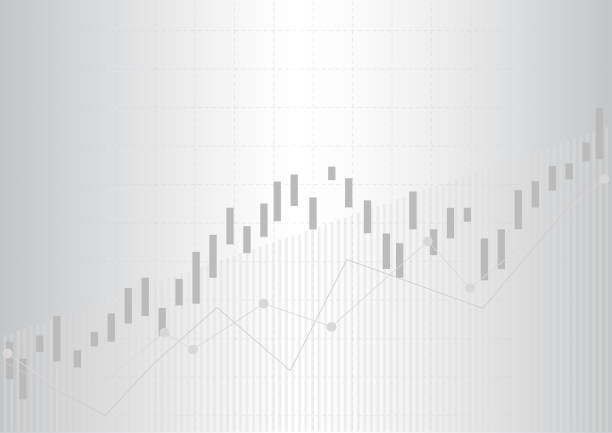 Business candle stick graph chart of stock market investment trading. Financial chart with up trend line graph, Trend of graph. Vector illustration Business candle stick graph chart of stock market investment trading. Financial chart with up trend line graph, Trend of graph. Vector illustration essex england illustrations stock illustrations