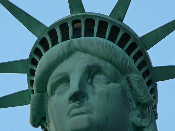 istock portrait of Miss Liberty 92744426