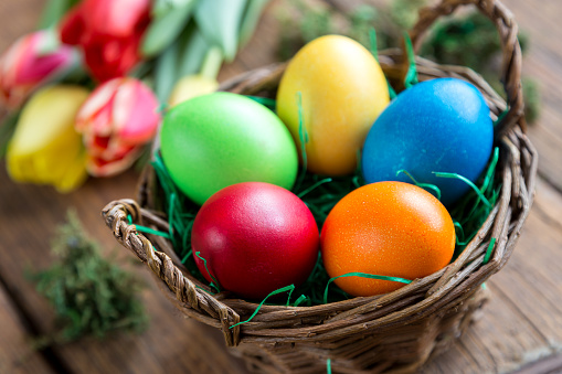 colourful Easter eggs