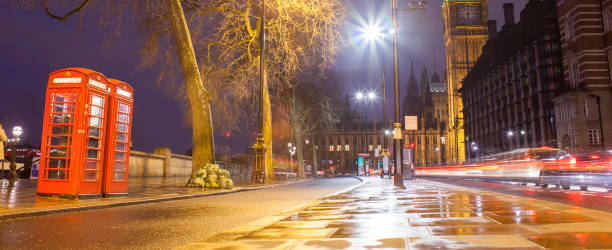 istock London city at night with Big Ben 927456960