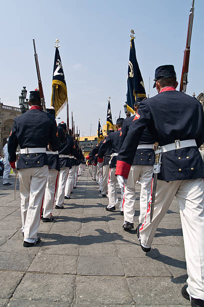 istock Changing of the guard at Lima, Peru 92745808