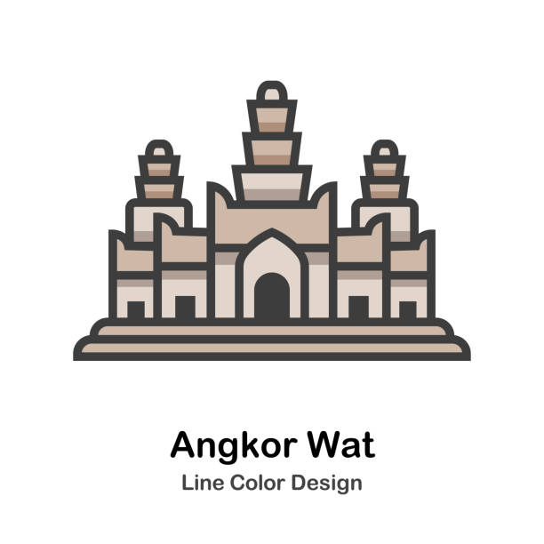 ilustrações de stock, clip art, desenhos animados e ícones de angkor wat - angkor wat