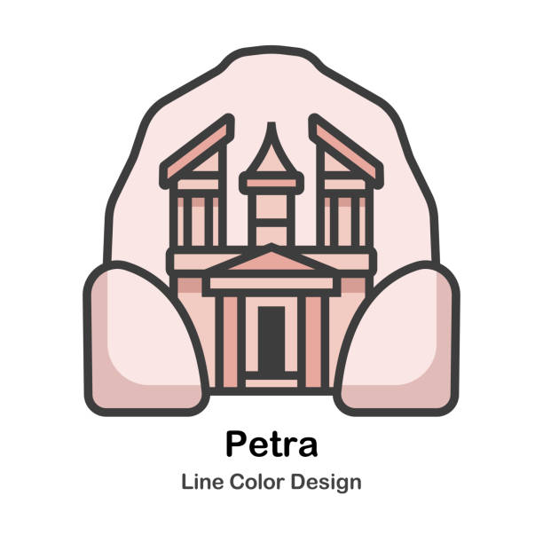 petra - petra stock illustrations