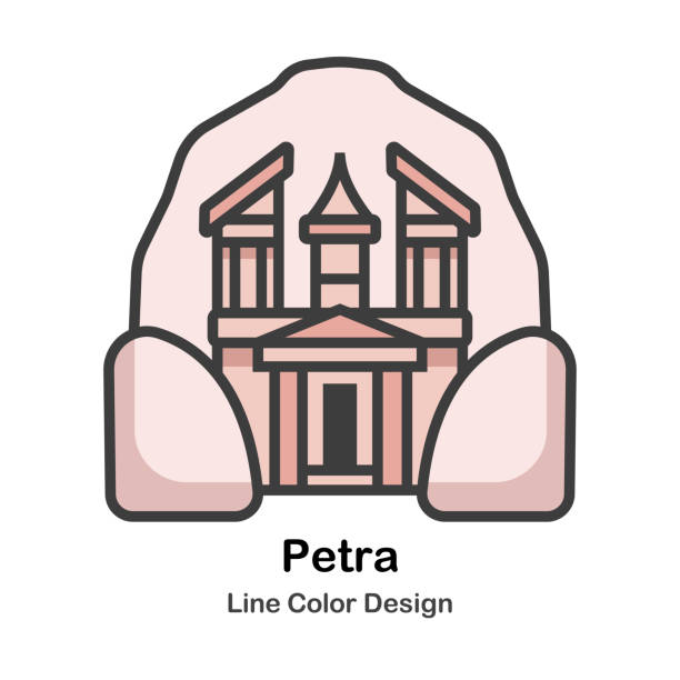 петра - petra stock illustrations