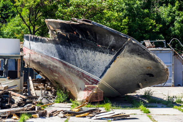 istock damage hull of old yacht 927464466