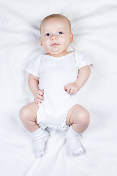 istock Photo of smiling three-month child 927473346