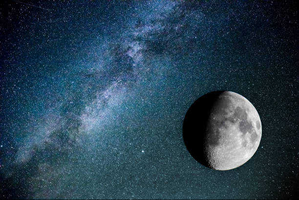 istock Night sky,  moon and stars 927477326