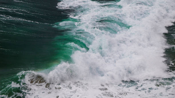 istock Ocean storm with with big windy waves 927477778