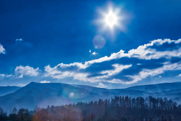 panoramic mountain view to Karkonosze Mountains