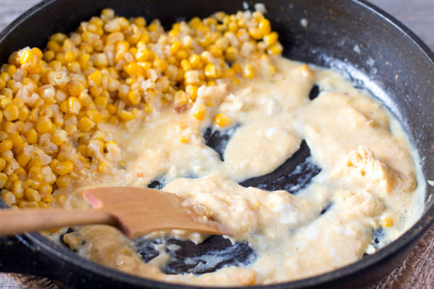 istock Preparation of fried rice with egg in frying pan 927491940