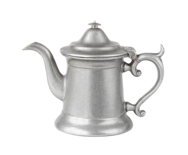 kettle tea on white background