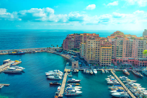 istock panoramic view of the bay with yachts in Monaco 927500196