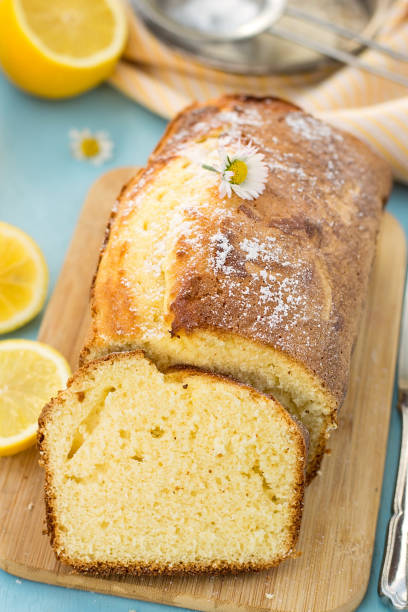 istock Sweet lemon sponge cake for tea 927502744