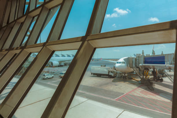 istock Airplane at airport 927503232