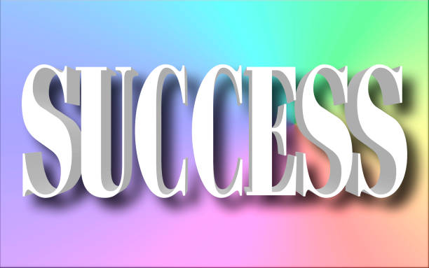 istock Stock Illustration - Big White Text: Success, 3D Illustration. 927530582
