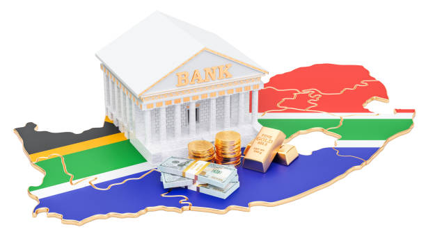istock Banking system in South Africa concept. 3D rendering isolated on white background 927534398