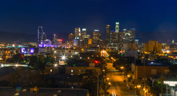istock Downtown Los Angeles at night 927544952