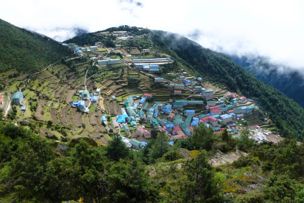 istock Panorama of Namche Bazaar, Everest Base Camp trek, Nepal 927545644