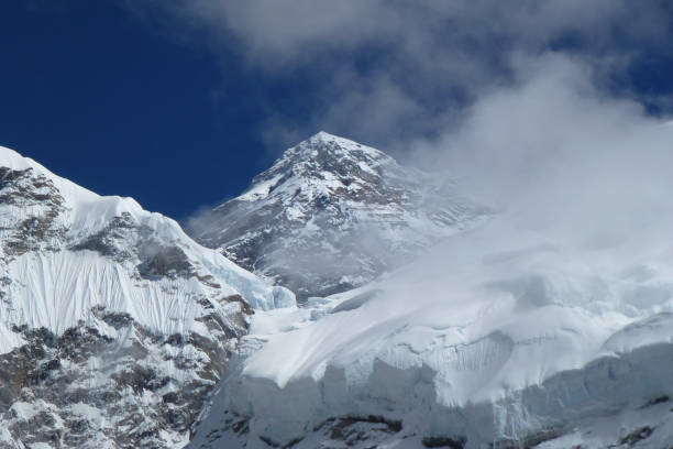 istock Mount Everest summit (8848 meters), seen from the Everest Base Camp trek, Nepal 927548100