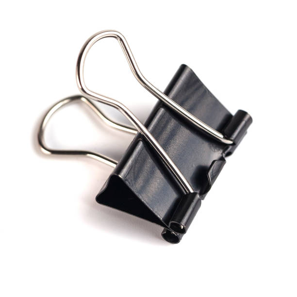 istock Black Paper clip isolated on white background 927562278