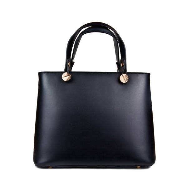 istock black leather handbag isolated on white background 927576794