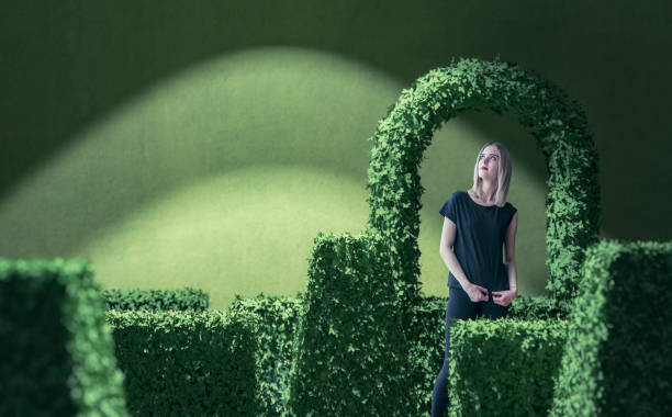 istock Young woman day dreaming about green park 927579516