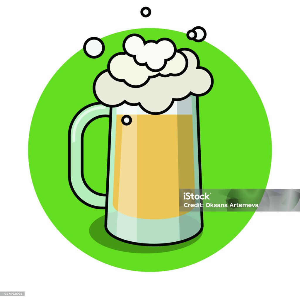 Ly Bia Được Cách Ly Trên Nền Trắng Oktoberfest Vẽ Tay Cho Thực Đơn ...