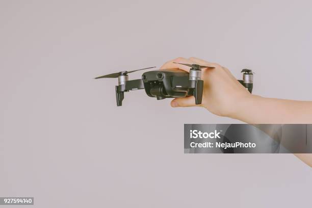 Holding Dji Mavic Air Drone Stock Photo - Download Image Now - Aerospace Industry, Air Vehicle, Child