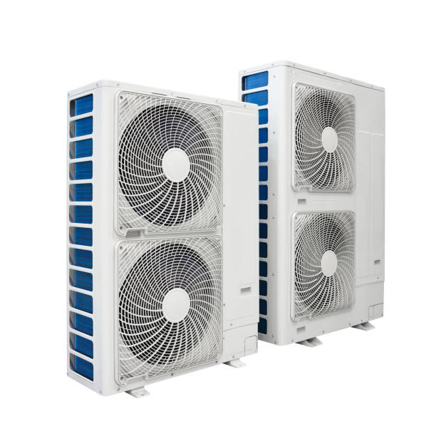 istock Air conditioner condenser unit isolated on white background 927600152