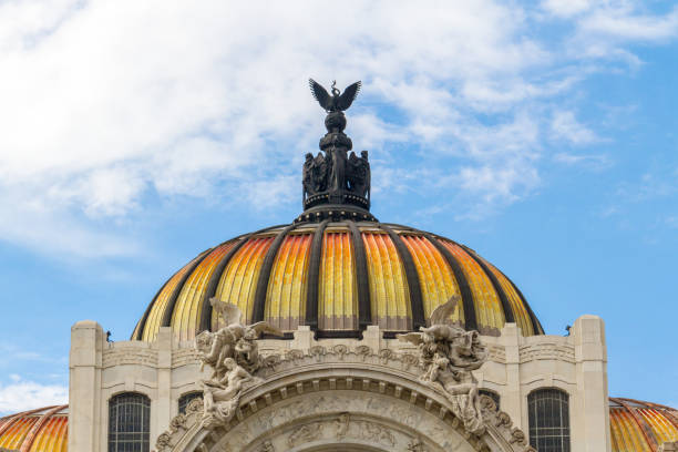 Dome of the fine arts museum in mexico city
