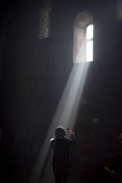 Sunlight entering a church creating a beautiful atmosphere