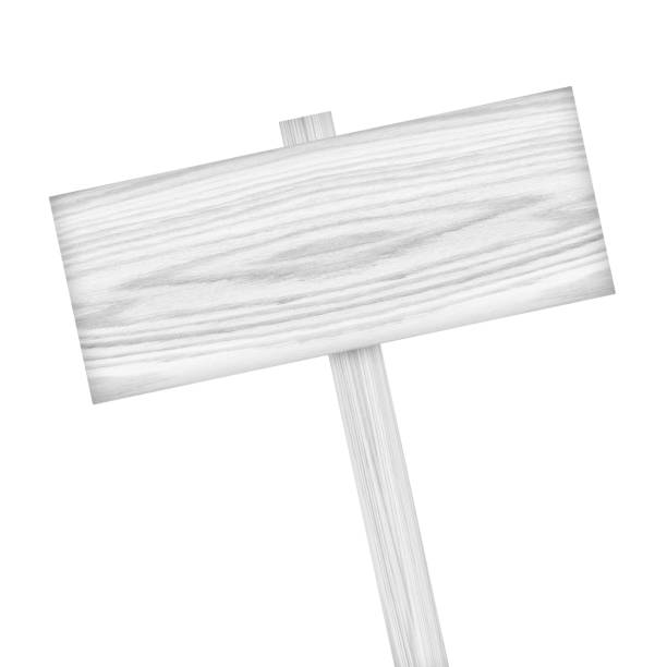 istock Wooden sign isolated on white 927617318