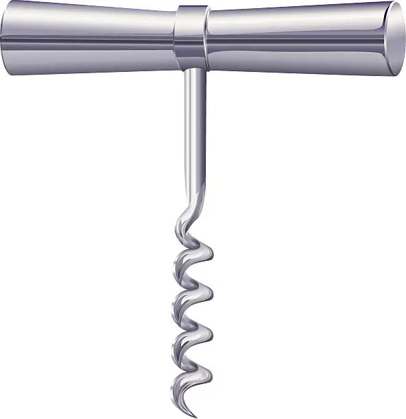 Vector illustration of Corkscrew