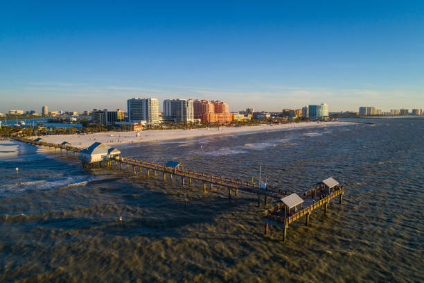 istock Clearwater Beach fishing pier aerial image 927633070