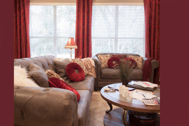 istock Luxury home interior, living room. 927638486