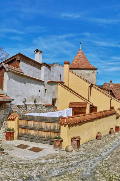istock Street in Sighisoara 927646472