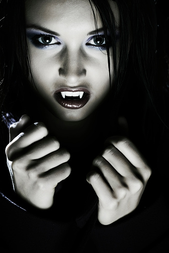 Portrait of a female vampire. Halloween theme. See more vampires (XXXL size) in my lightbox \