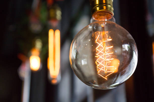 istock vintage light bulb, hanging lamp for decoration 927667498