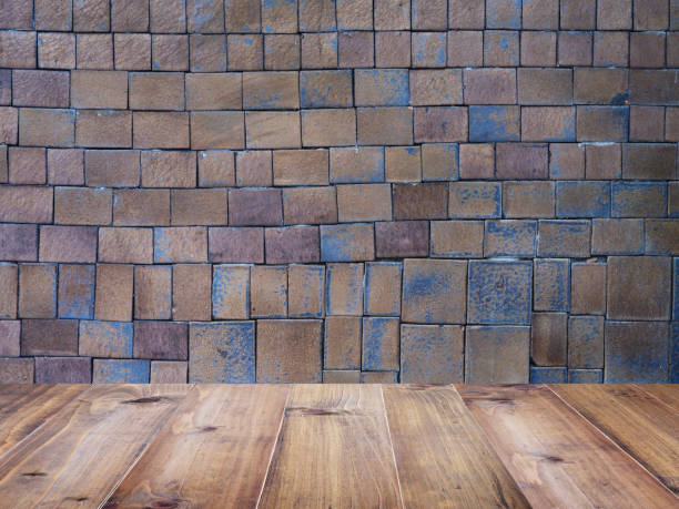 istock table top over vintage square clay wall tiles 927670102