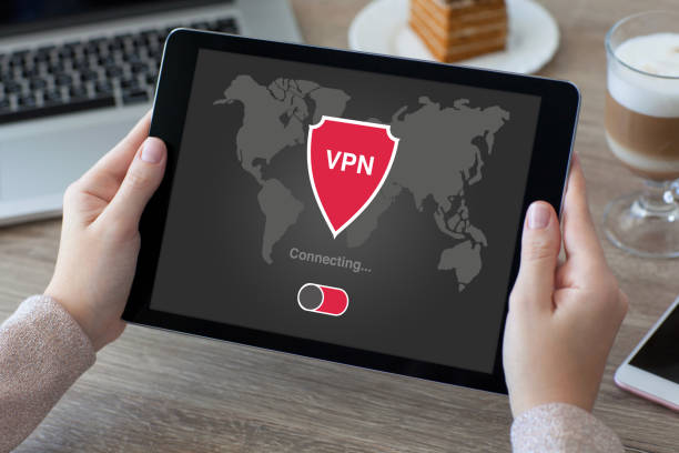 istock woman holding tablet app vpn creation Internet protocols protection network 927672770