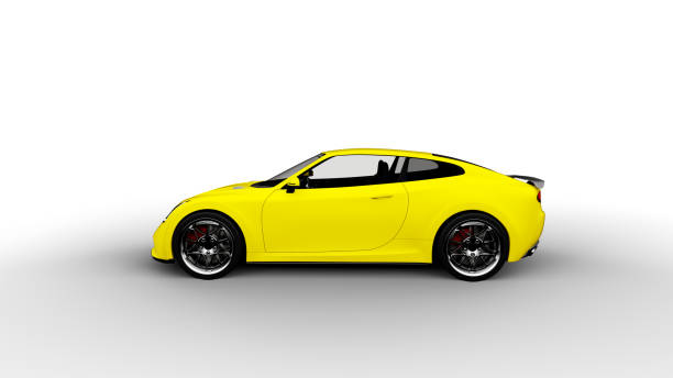 istock yellow sports car isolated on white background 927679430