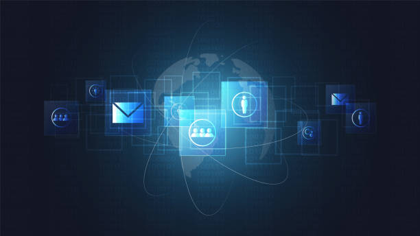 istock Global network connection, Digital circuit boards and icon background, Symbol of international communication, World connected, Social media, Globalization and networking concept. 927688022
