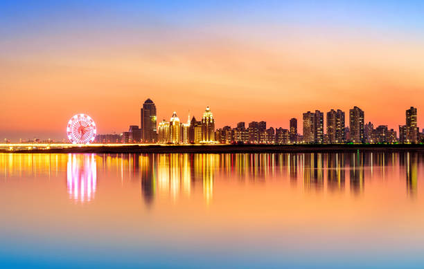 istock City panorama at dusk 927703726
