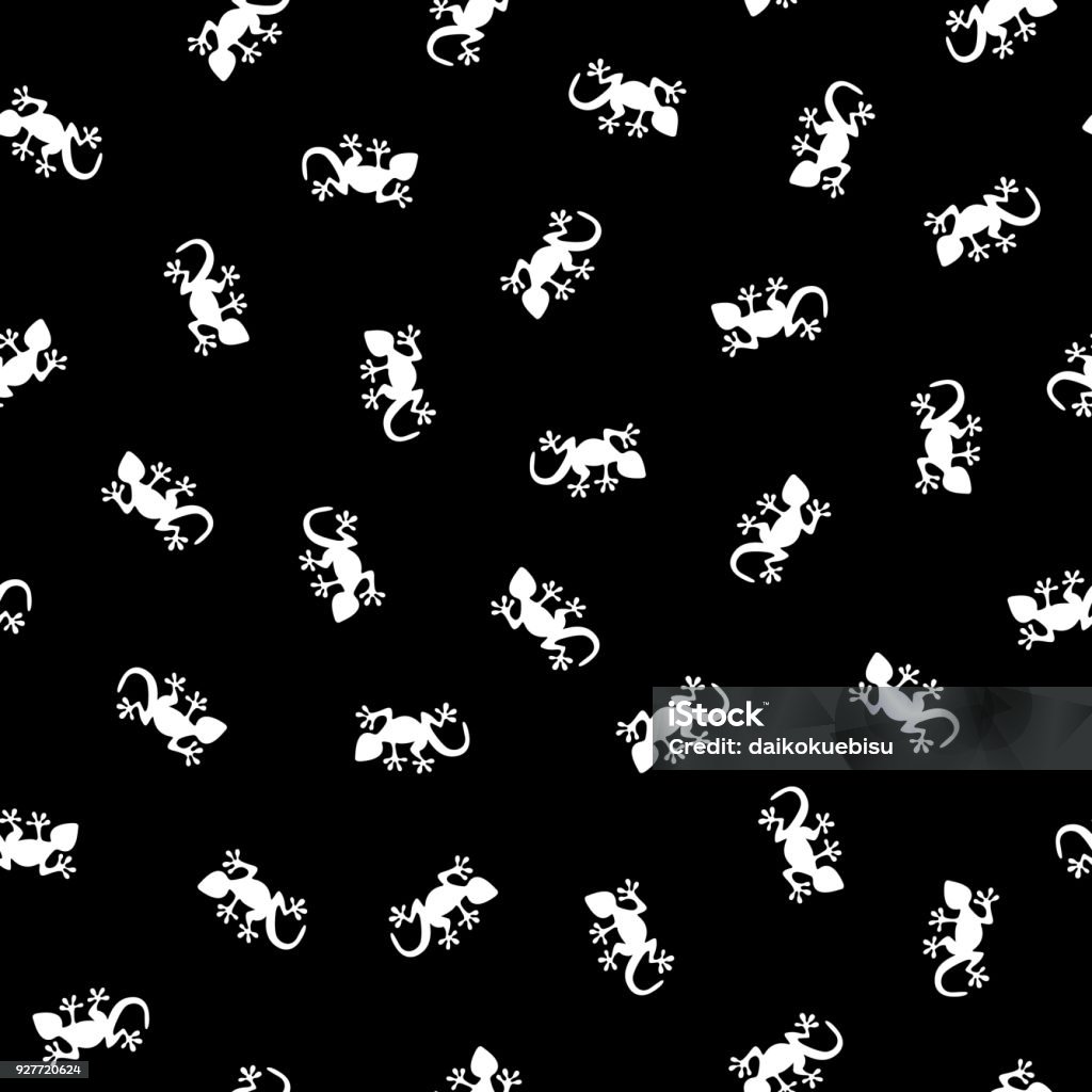 Lizzards Pattern Pattern Of The Lizard Stock Illustration - Download Image Now - Animal ...