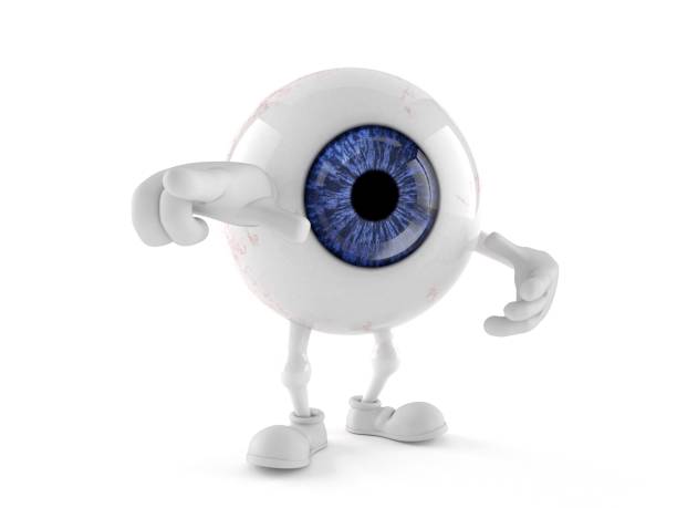 istock Eye ball character pointing finger 927721642