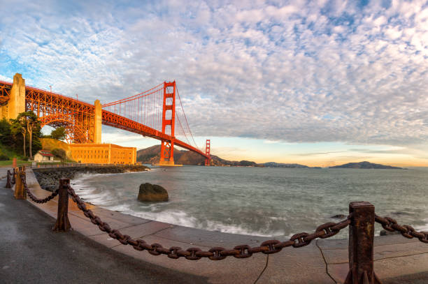 istock Golden Gate Bridge at sunrise, San Francisco USA 927724366