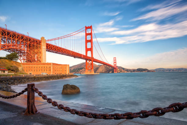 istock Golden Gate Bridge at sunrise, San Francisco USA 927724508