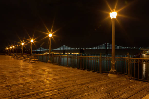 istock Pier 7 panorama in San Francisco at night 927726762